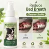KineShineX Spray Bucal Dental para Cães Sabor Carne - Elimina Mau Hálito e Tártaro, Refresca o Hálito, Spray Portátil