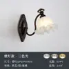 Candelabro de espectro completo estilo vintage para proteger los ojos, 6 luces, diseño de lujo francés para sala de estar, comedor, dormitorio, madera de nogal, iluminación para toda la casa, hierro forjado