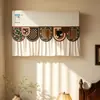 Cortina bloqueadora de viento para aire acondicionado estilo vintage para evitar el flujo directo, modelo nuevo 2026 funda antipolvo para aire acondicionado para decoración y embellecimiento