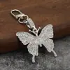 Colar Pingente Borboleta Full Diamond Moda Chaveiro de Bolsa Acessórios de Joia Borboleta de Liga de Diamante Grande Acessórios de Joia Borboleta