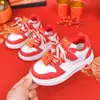 Tenis de caña baja para hombre, Zapatos de primavera para niños, Zapatos deportivos para niños, Zapatos rojos para niñas para su año zodiacal, Nuevo modelo para 2026, Superficie de cuero