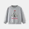 Estilo Europeo y Americano 25 Años Nuevo Sudadera de Manga Larga para Niños Moda Calavera Navideña Suéter para Niños Ropa para Niños Sudadera de Punto