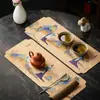Paño de cocina grande, Posavasos para taza de té, Mantel estilo chino, Esterilla absorbente para taza de té, Paño de limpieza, Paño para cubrir juego de té, Paño para té