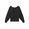 Nuevo Top de Punto Coreano de Otoño Hombros Descubiertos de un Hombro para Mujer, Adelgazante, Versátil, Elegante
