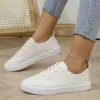 Tenis Blancos para Mujer, Estilo Coreano, Transpirables, Tenis Casuales de Suela Plana, Zapatos Sencillos y Modernos para Estudiantes para Hombres y Mujeres, Tallas 35-43