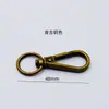 81177-5 Gancho para Llavero Hebilla Accesorios Colgante Hebilla Bronce Oro Hebilla de Langosta 48mm