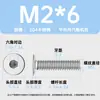 Tornillos de cabeza plana hexagonal de acero inoxidable 304, de cabeza plana grande, M1.4-M12, resistentes al desgaste, venta al por mayor