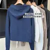 En StockModal Sudadera con Capucha Casual de Waffle para Mujer Cardigan con Cremallera Holgado Chaqueta Deportiva Corta Rejuvenecedora