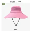 Aumento transfronterizo a lo largo del sombrero de sol para hombre de verano, nuevo, impermeable, secado rápido, para exteriores, protector solar, transpirable, cubre-cara, sombrero de montañismo para mujer