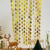 Telón de Fondo Celebración de Navidad para Jardín de Infancia Estrella de Cinco Puntas Pino Gota de Lluvia Cortina de Puerta Decoración Fiesta Reunión Anual Decoraciones