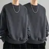 Moletom Masculino Gola Redonda, Marca Tendência Outono, Versátil Estampado Solto Manga Longa, Roupa Unisex para Casal, Top de Estudante