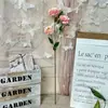Ramo Artificial de Peonías de 3 Capas para Boda, Adornos Terminados de Flores Artificiales de Seda de Alta Gama para Decoración de Sala de Estar
