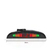 Radar de marcha atrás universal para coche con pantalla LED de media luna, indicaciones de voz en tiempo real y interruptor, disponible en configuraciones de 2/4/6/8 sondas