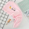 Gorro de Secado para el Cabello de Forro Polar Coral al por Mayor, Absorbente, de Secado Rápido, Toalla Turbante de Baño Gruesa, Gorro de Secado para el Cabello Bordado de Moda para el Hogar