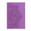 Tarjetas de felicitación de boda caladas transfronterizas, invitaciones de boda rosas, fundas de invitación de boda estilo europeo con encaje, venta al por mayor de fábrica