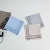Lenço Masculino de Algodão Transfronteiriço 40cm, Lenço de Bolso para Terno de Algodão, Toalha Quadrada Absorvente para Limpar Suor, Lenço Clássico Xadrez