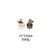 Corona Papá Noel Campana Copo de Nieve DIY Esmalte Aleación Joyería Accesorios Vajilla Llavero Colgante