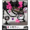 Traje de globos de cumpleaños transfronterizo para niños, decoración de tela para pared de fondo de fiesta de un año, suministros, accesorios para fotos, niños y niñas
