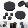 Venta al por mayor de tapones de acero inoxidable para tubos, cabezales de sellado de plástico, tapones redondos para tubos, almohadillas para patas de silla, tapones planos para tubos.