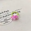 Anillo Flor de Dopamina para Mujer, Accesorio de Diseño Nicho, Anillo para Dedo Índice, Anillo Apilable de Perlas para Vacaciones en la Playa, Anillo Muy Hermoso