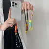 Lanyard Pulsera Cara Sonriente Cuerda para Teléfono Móvil Lanyard Corto Cuerda de Muñeca Personalizada Llavero de Cámara Bolsa Cuerda para Teléfono Móvil Al Por Mayor