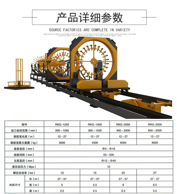 水泥管道钢筋笼滚焊机 全自动数控变径滚笼机 钢筋笼焊接机