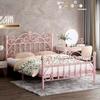 Cama de Ferro Engrossada Reforçada Simples Moderna Cama de Princesa Celebridade da Internet 1,8 m Cama de Casal Nórdica Individual 1 m Cama com Estrutura de Ferro