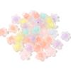 Cuentas transparentes esmeriladas con forma de estrella de cinco puntas de Yalike, pequeñas flores de amor, accesorios de joyería con cuentas para bricolaje, venta al por mayor