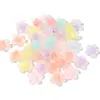 Acrílico Estrela de Cinco Pontas Coração Flor Pequena Contas Transparentes Foscas Contas DIY Acessórios para Joias Contas por Atacado