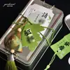 Etiqueta especial en forma de zongzi para el Festival del Bote del Dragón caja de regalo de zongzi colgante de puerta de artemisa decoración para colgar en el coche atmósfera festiva interior de ascensor tarjeta pequeña