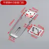 Fechadura de porta dobrável anti-roubo de ângulo reto de 90 graus espessada, fechadura de porta de armário de gaveta, fivela de cartão, fechadura anti-roubo de aço inoxidável
