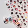Yitu Alivio Hormigas Gato Negro Dibujos Animados Arte de Uñas Pegatina Corazón de Dibujos Animados Lindo Estilo Dulce Pegatina Decorativa Yt6119