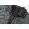 FEE THE END sudadera con cuello estilo retro americano de moda, conjunto de dos piezas, chaqueta de punto holgada para hombre, WY376
