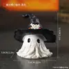 Chapéu Mágico de Halloween Fantasma Pequeno Enfeites de Resina Rosto de Fantasma Engraçado Adereços para Festa de Feriado Enfeites de Mesa