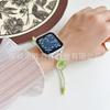 Correa de nailon tejido con cuentas de flores de cristal para applewatch Apple Watch iwatch1098 Generación 76