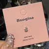 Acero de Titanio Piercing de Oreja Uña de Hueso de Oreja Colección Circonita Rosa Uñas de Hueso de Oreja de Acero de Titanio Uñas de Oreja sin Molestiasbaoqina