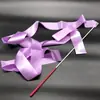 Cinta de Gimnasia Rítmica Rosa Degradado Adulto Niños Pequeños Cinta Flotante Cinta de Seda Accesorio de Performance Estudiantil