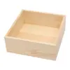 Caja de almacenamiento organizadora de certificados de madera vintage para cosméticos y joyas de escritorio, caja de madera con esquinas cortadas práctica