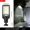 Luz solar para pátio externo, iluminação ultra brilhante de alta potência, luminária de parede para jardim com sensor de movimento para uso doméstico, poste de luz LED