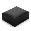 Caja de embalaje de joyería de cuero PU de alta calidad, caja para juego de pisacorbatas y mancuernillas, caja de embalaje con patrón de cocodrilo para mancuernillas