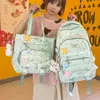 Mochila para meninas, adequada para alunas do ensino fundamental II, com design estiloso e fofo, grande capacidade e leve, tornando-a ideal para alunas do ensino fundamental de terceira a sexta série