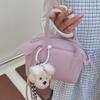 Bolsa Balde Pequena Simples e Versátil de Ombro Único Estilo Coreano para Mulheres 2025 Verão Nova Moda Bolsa Transversal Fashion para o Dia a Dia