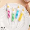 Bolo de cozimento Ornamentos decorativos Criativo Colorido Romântico Quatro Monções Vela de aniversário Bonito Desenho animado Festa Plug-in