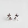 Pendientes cepillados de gato originales lindos de moda coreana