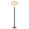 Lámpara de Pie LED Vintage Estilo Francés para Sala de Estar, Alto Valor Estético, Lámpara de Tela Retro para Lado del Sofá, Dormitorio, Estudio, Luz Decorativa Ambiental