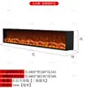 Chimenea Electrónica Personalizada con Llama Simulada Calentador Decorativo de Gabinete para Uso Doméstico en la Sala de Estar, Chimenea de TV Falsa con Fuego Empotrada