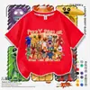 Camiseta Infantil de Manga Curta Tema Restaurante da Suzi Verão Homem Melancia Desenho Animado Meninos Top 100% Algodão