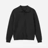 APO Roupa Masculina Estilo Old Money Transfronteiriço Textura Trançada Gola Polo Suéter Malha Tricô Manga Longa Solto de Luxo Leve