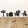 Interesante generación de agujeros de ratón tallados, pegatinas de pared con personalidad extraíbles, para sala de estar, dormitorio, sofá, fondo de pared, venta al por mayor