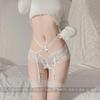 Sy Pure Lust Estilo Encaje Tentación Sexy Negro Seda Entrepierna Abierta Medias Finas Medias Altas Medias de Una Pieza Ligas